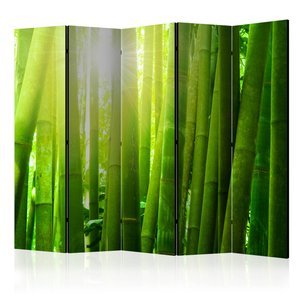 Parawan 5-częściowy - Słońce i bambus II [Room Dividers]