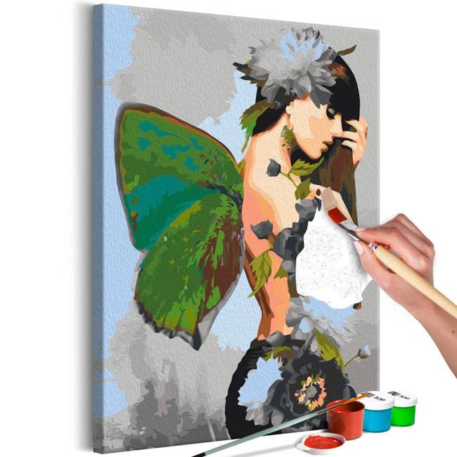 Obraz do samodzielnego malowania - Kobieta motyl
