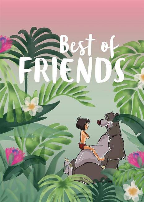 Obraz ścienny Jungle Book Best of Friends WB089