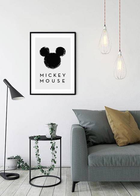 Obraz ścienny Mickey Mouse Silhouette WB044